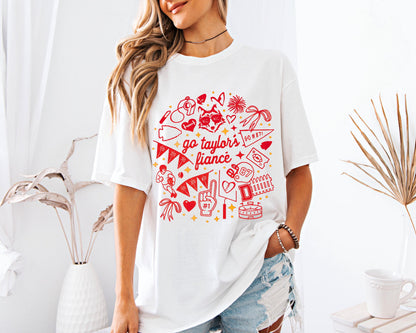 Go Taylor’s Fiancé Shirt, Funny Swiftie Football , Kelce 87 Game
