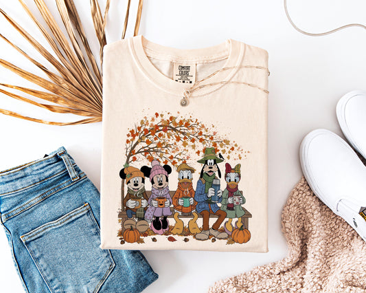 Disney Fall Coffee Shirt, Comfort Colors Autumn , Cute Disney